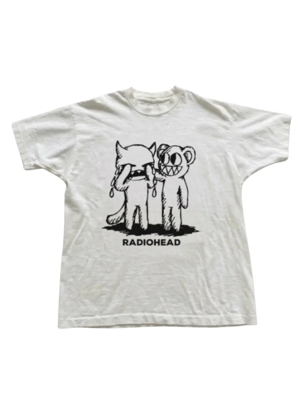 Gildan Radiohead White Graphic Tee